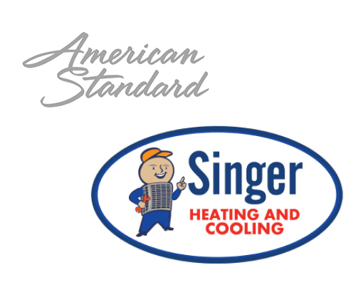 American Standard and Singer logos
