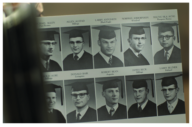 Norm appears on the top row, second from right, in his 1960 college yearbook.